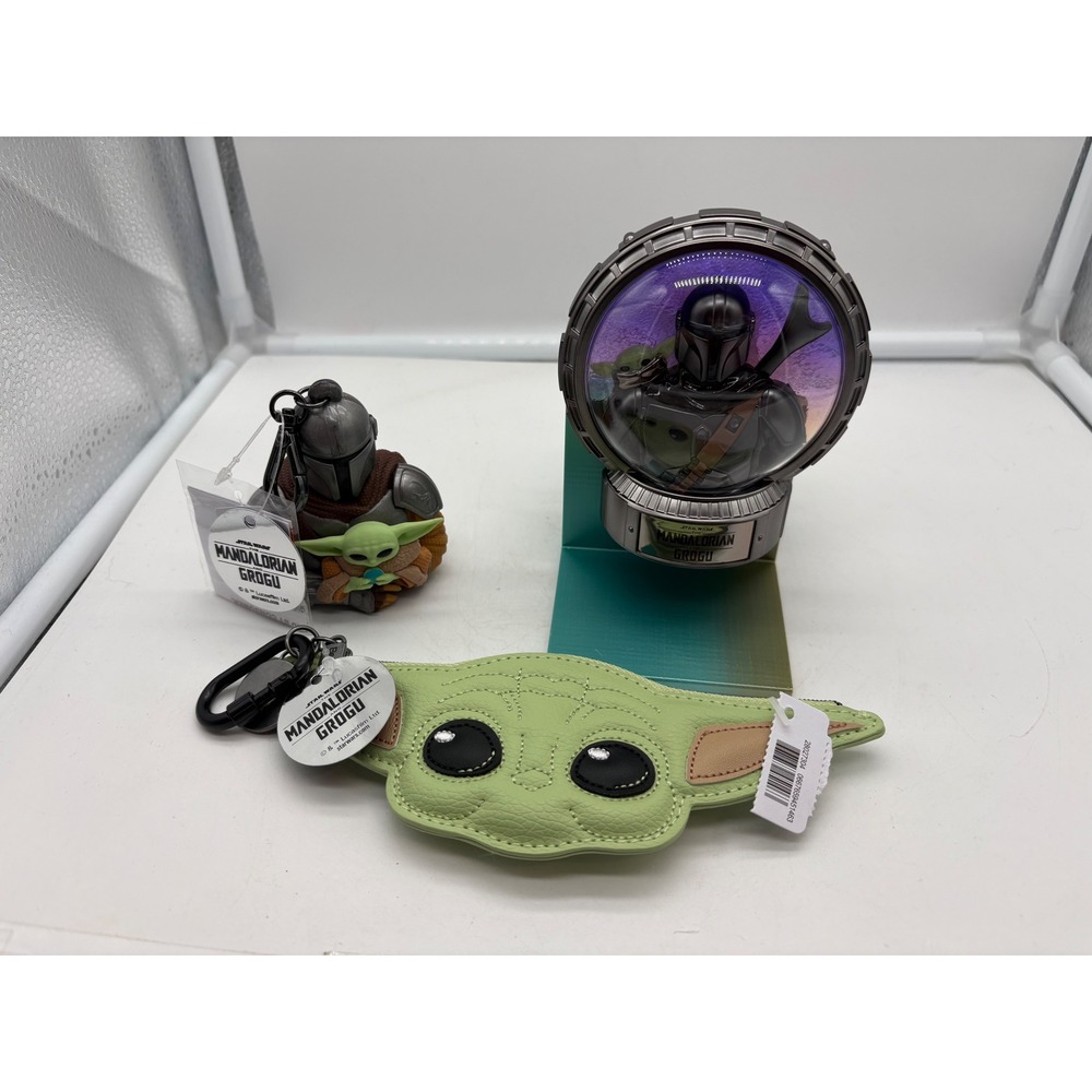 Bath & Body Works Star Wars Mandalorian Grogu Lot Coin Purse PocketBac Holder